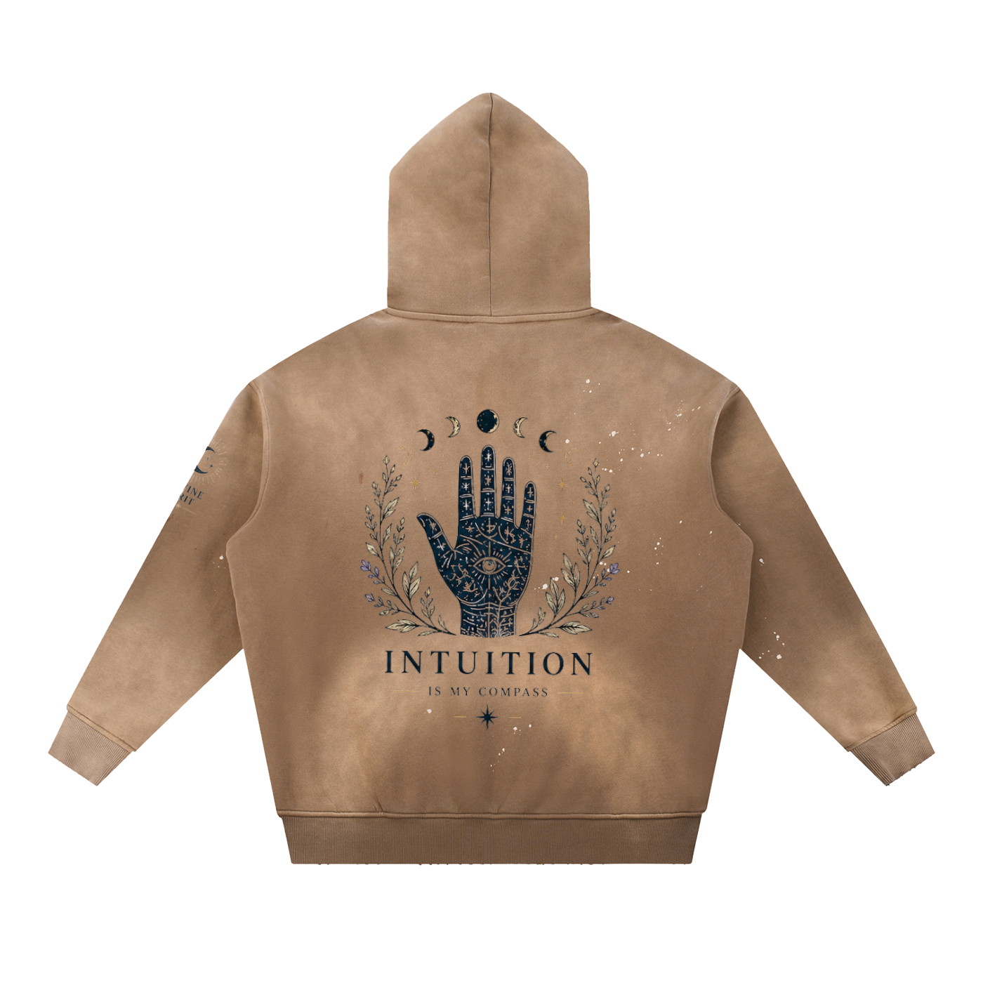 Intuition Vintage Washed Frayed Fleece Hoodie - Divine Grit