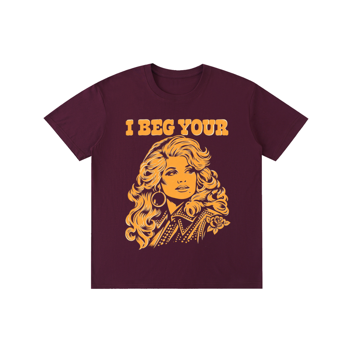 I Beg Your Graphic Tee | Retro Portrait Cotton T-Shirt