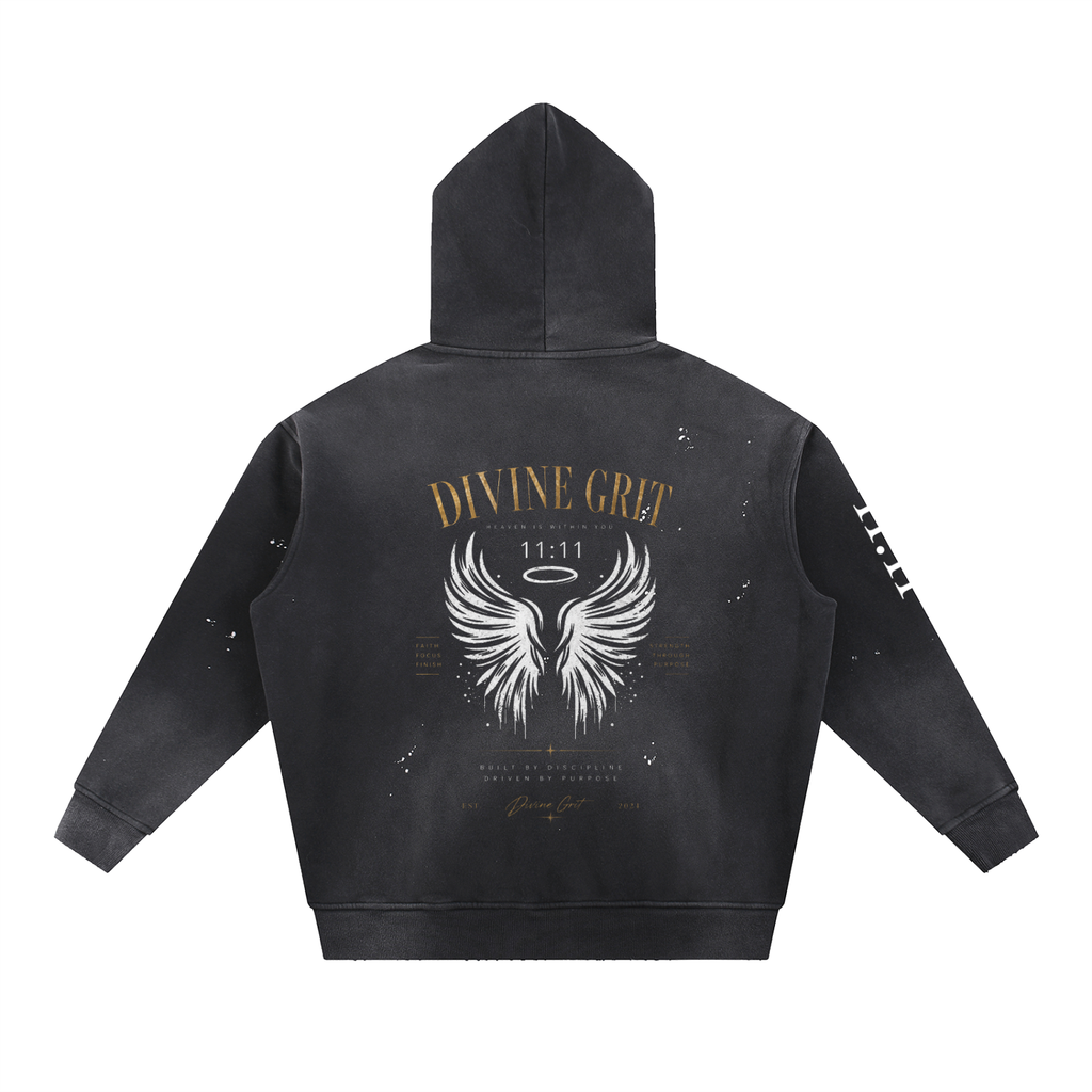 Divine Timing Oversized Hoodie - Divine Grit Oversized Hoodie