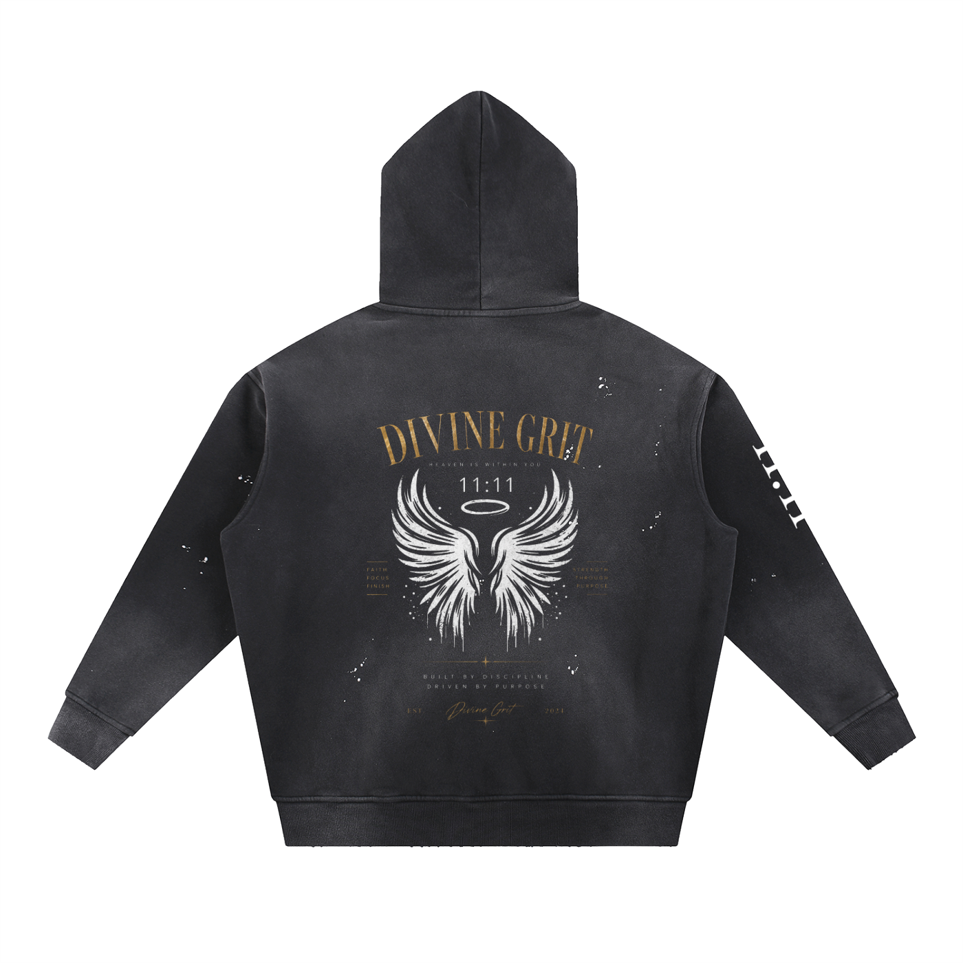 Divine Timing Oversized Hoodie - Divine Grit Oversized Hoodie