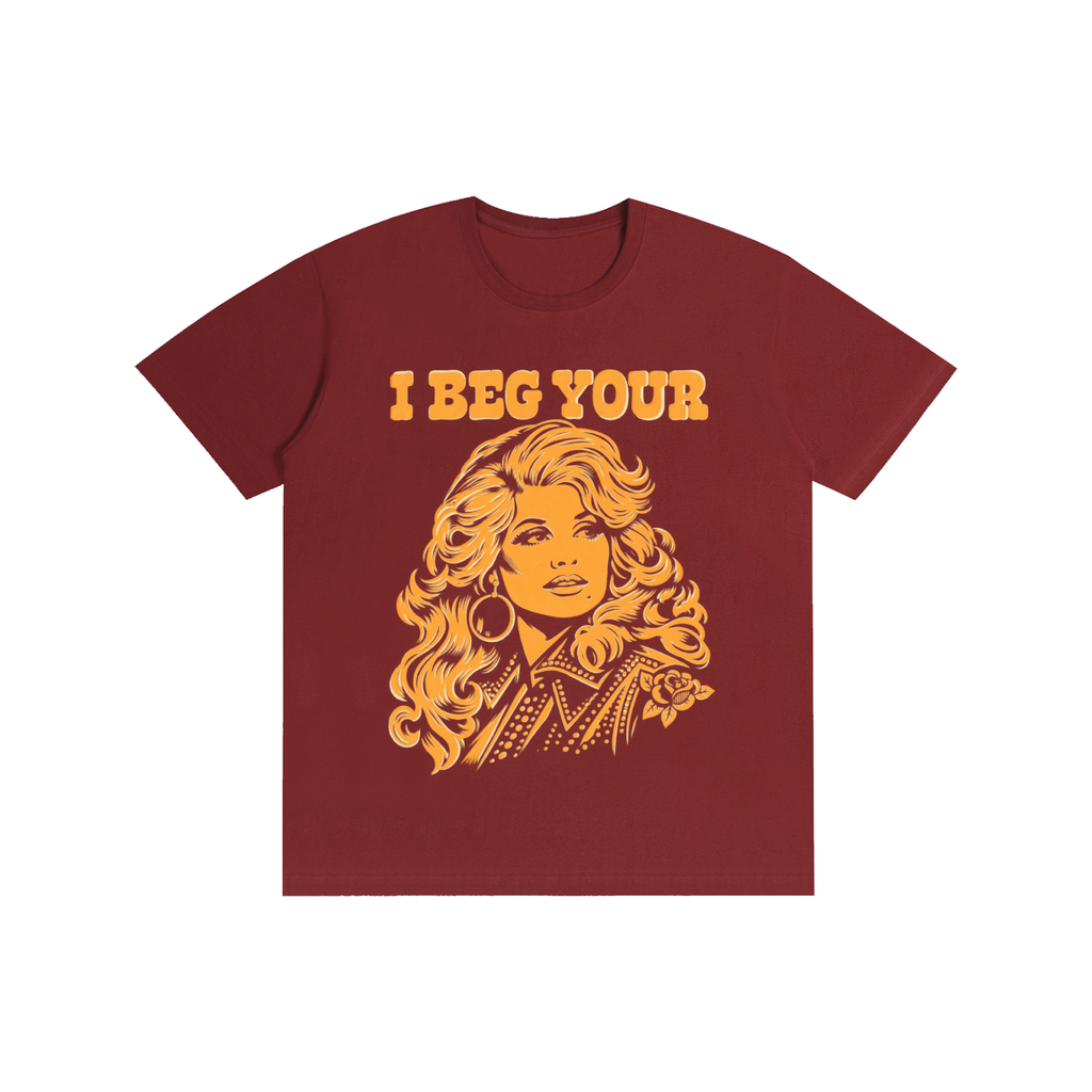 I Beg Your Graphic Tee | Retro Portrait Cotton T-Shirt