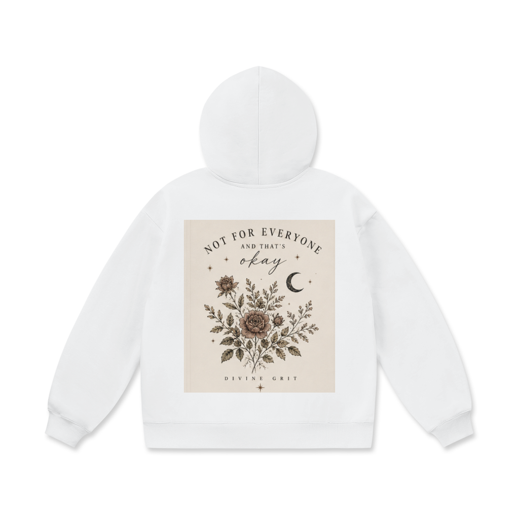 Not for Everyone Oversized Fleece Hoodie - Ultimate Comfort and Style - Divine Grit