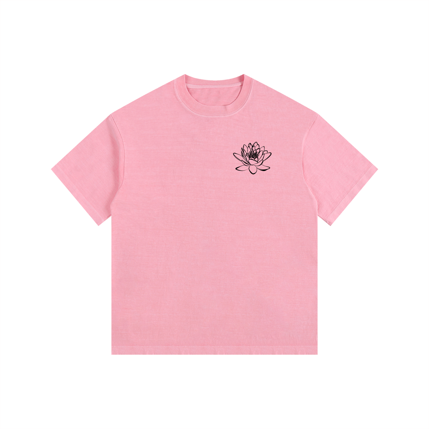 no mud no lotus Vintage Washed Oversized Cotton T-Shirt - Divine Grit