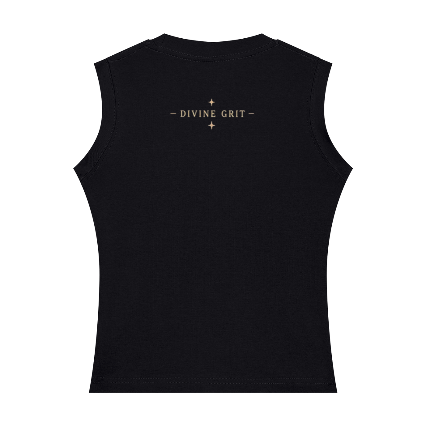 Grounded in Black Crewneck Tank Top 555