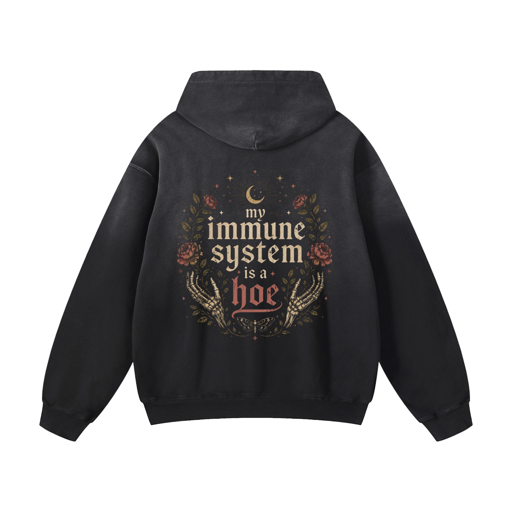 my immune system Divine Grit Sunfade Hoodie