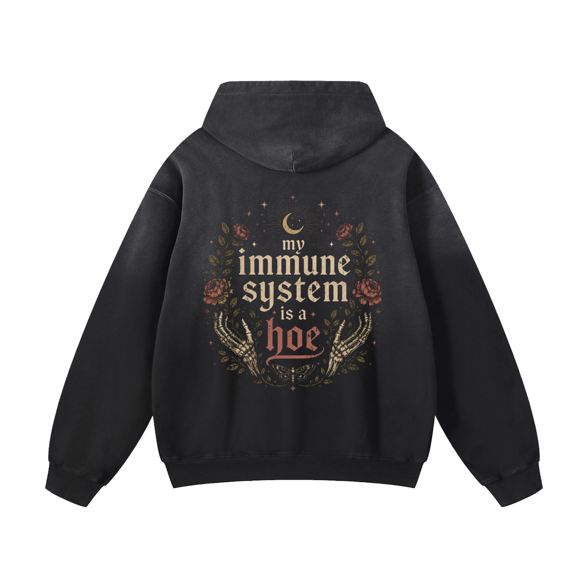 my immune system Divine Grit Sunfade Hoodie