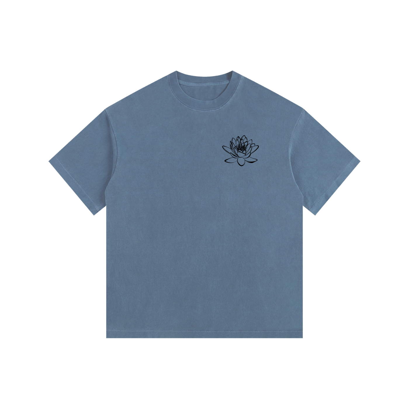 no mud no lotus Vintage Washed Oversized Cotton T-Shirt - Divine Grit