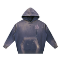 444 angel numbers Vintage Washed Frayed Fleece Hoodie - Divine Grit