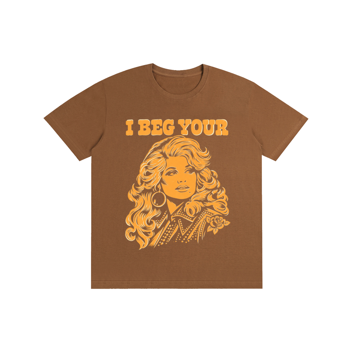 I Beg Your Graphic Tee | Retro Portrait Cotton T-Shirt