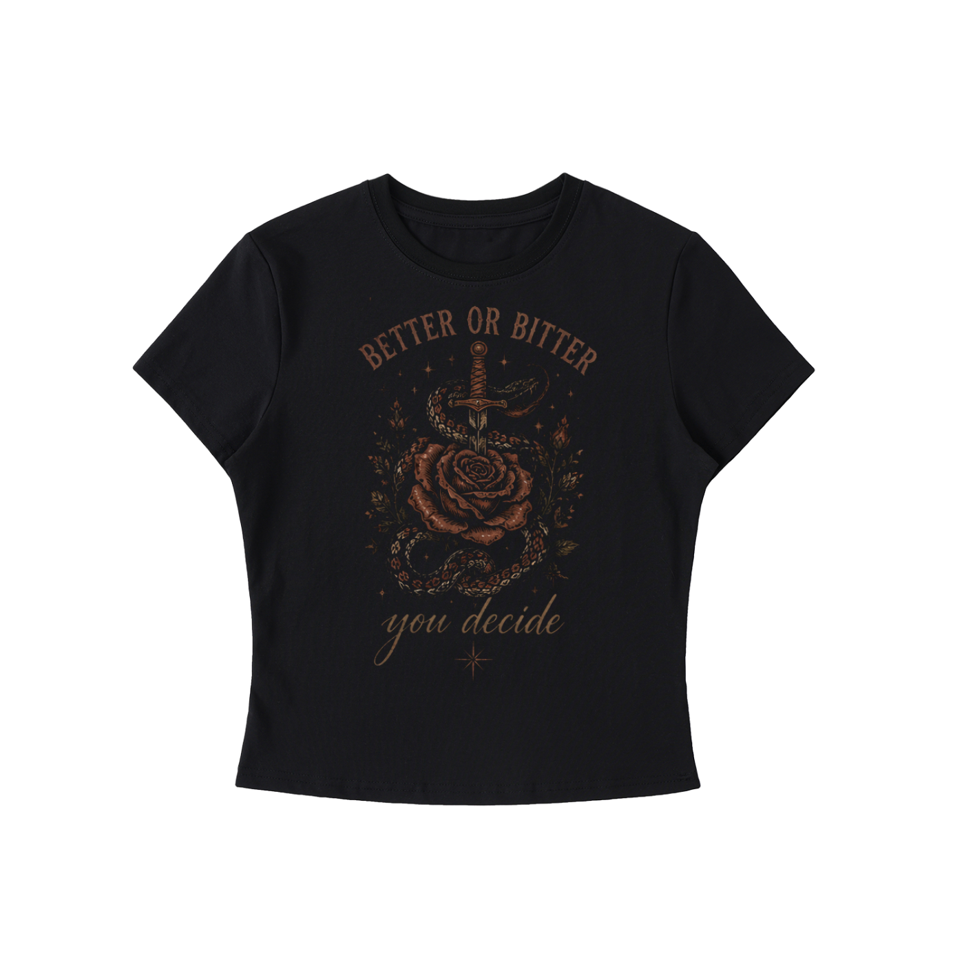 Bitter or Better Women's T-Shirt - Essential Bodycon Crewneck Tee