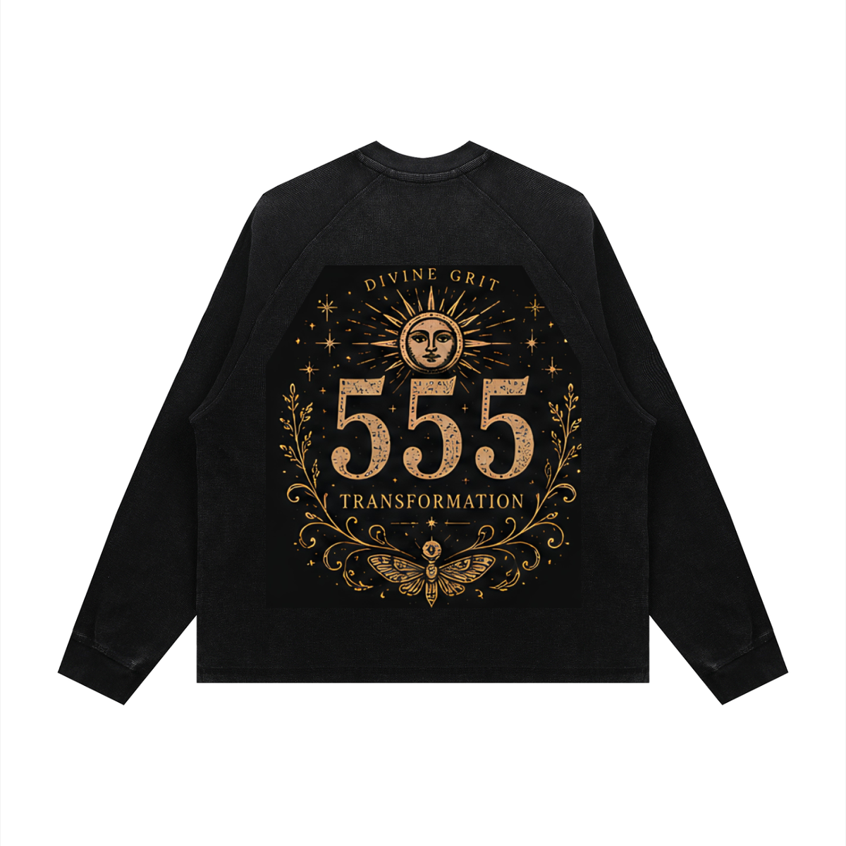 Angel Number Graphic Long Sleeve | 111–999 | Black
