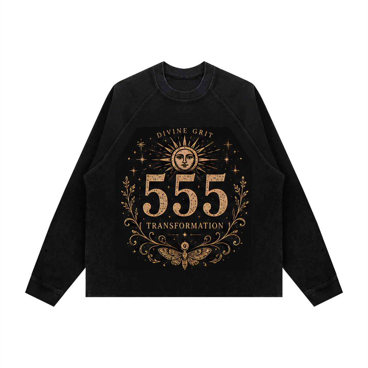 Angel Number Graphic Long Sleeve | 111–999 | Black