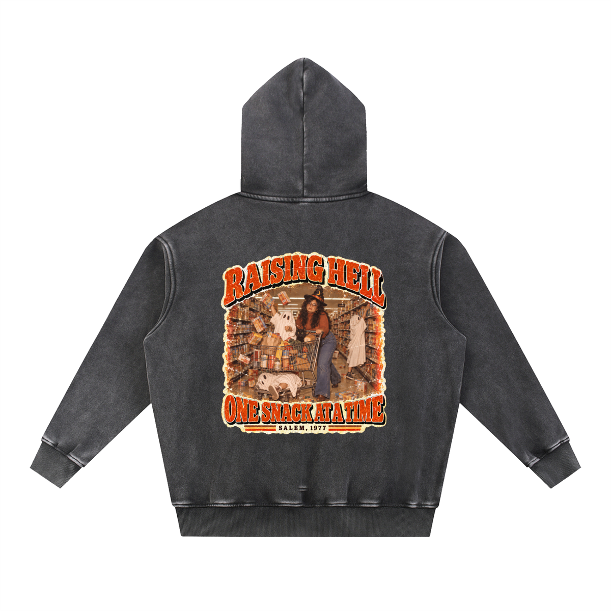 Raising Hell One Snack at a Time Halloween Hoodie | Oversized