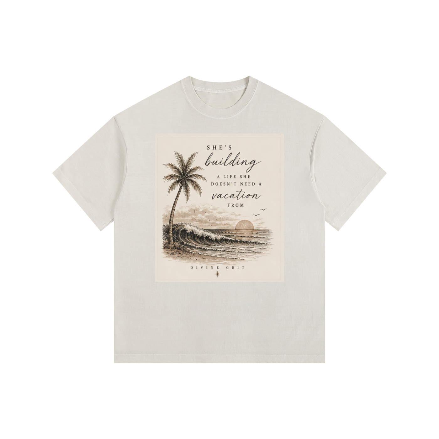 A Life She Loves Vintage Oversized Cotton T-Shirt for Comfortable Style