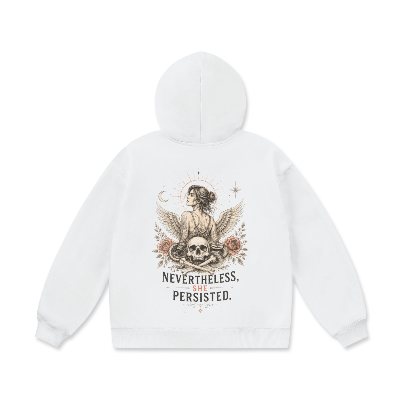 She Persisted Hoodie - Oversized Fleece for Comfort and Style