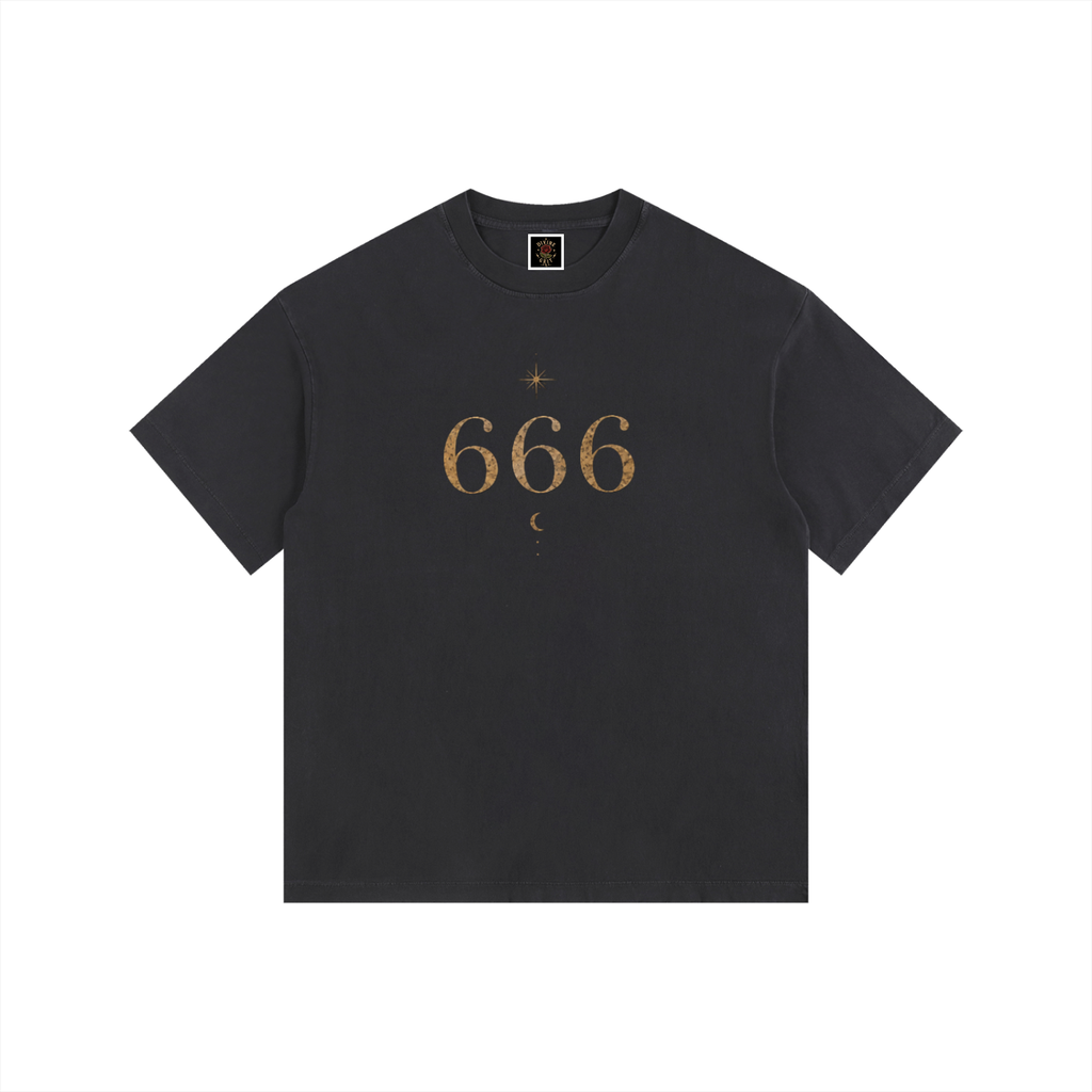 Angel Number Oversized T-Shirt - Vintage Washed Style - Divine Grit