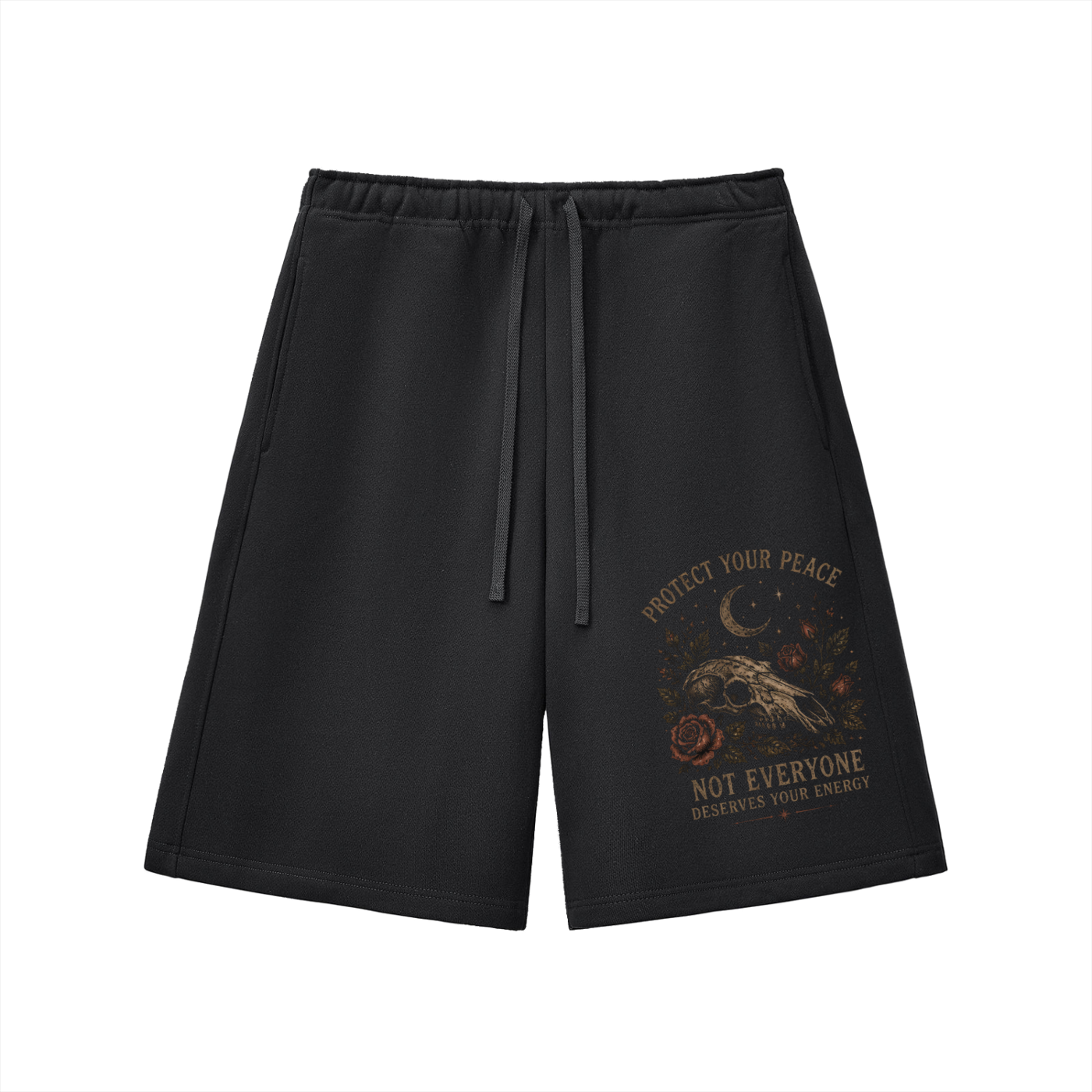 Protect Your Peace Fleece Shorts - Essential Heavyweight Comfort