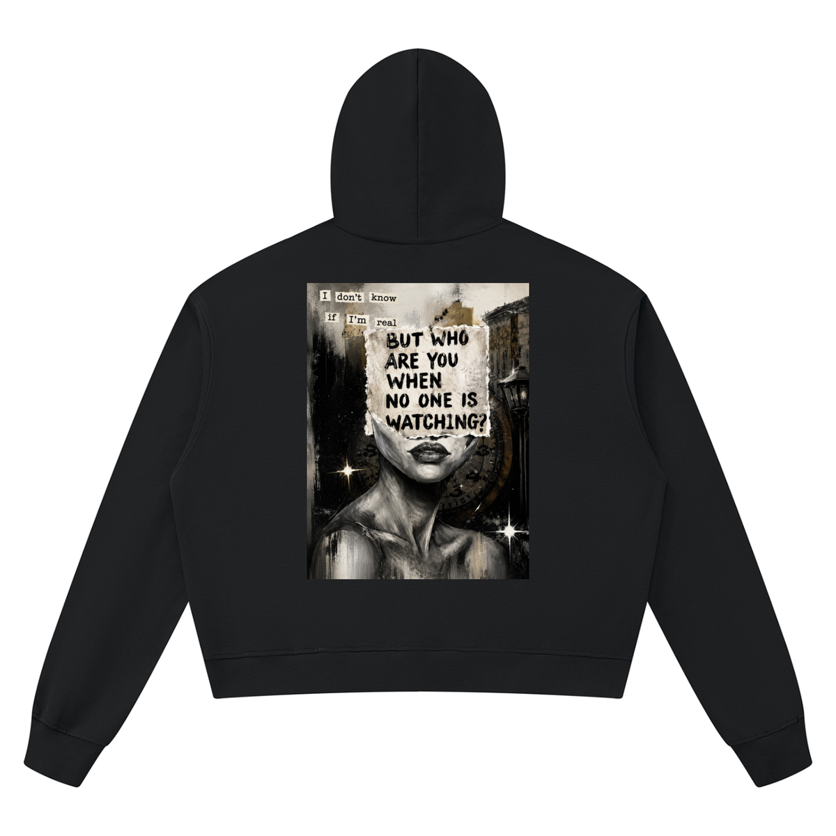Unisex Boxy Raw Edge Hoodie