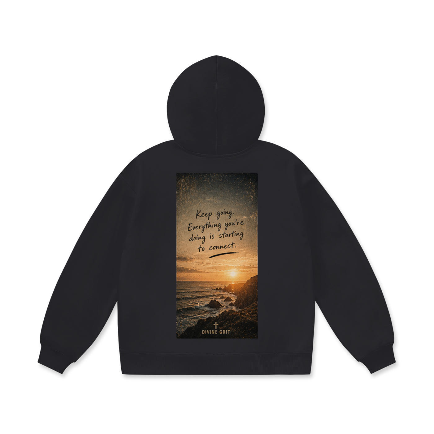 Starting to Connect Oversized Fleece Hoodie for Ultimate Comfort - Divine Grit