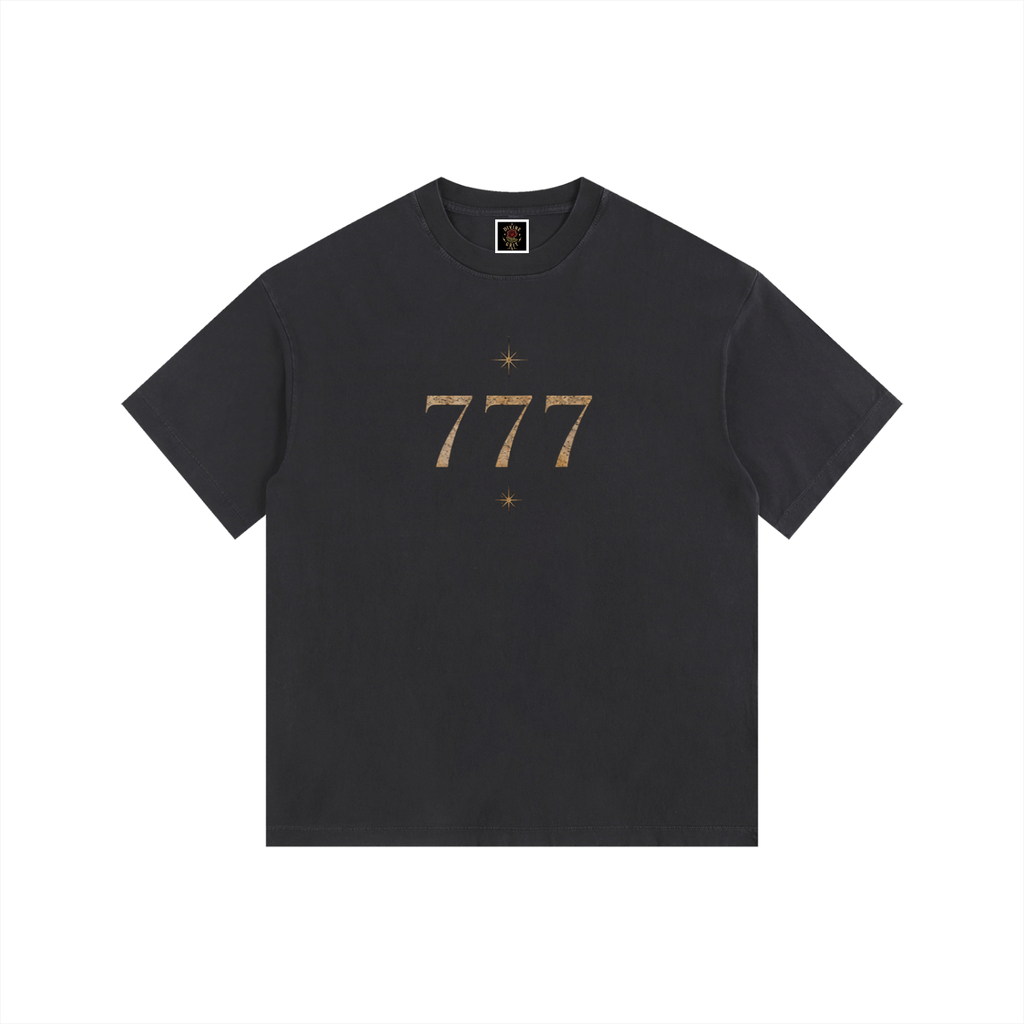 Angel Number Oversized T-Shirt - Vintage Washed Style - Divine Grit