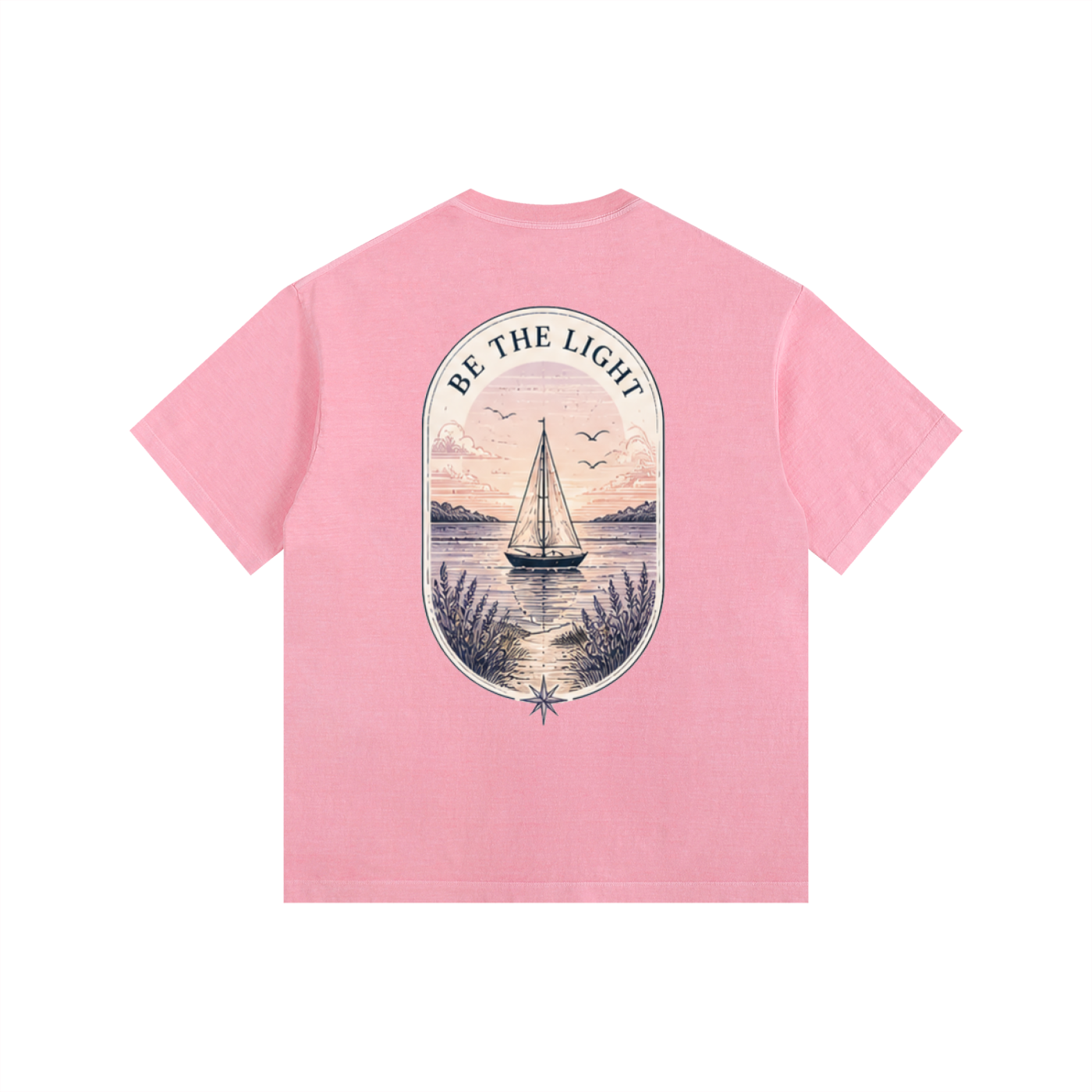 Be the Light Vintage Oversized T-Shirt - Trendy Vintage Style