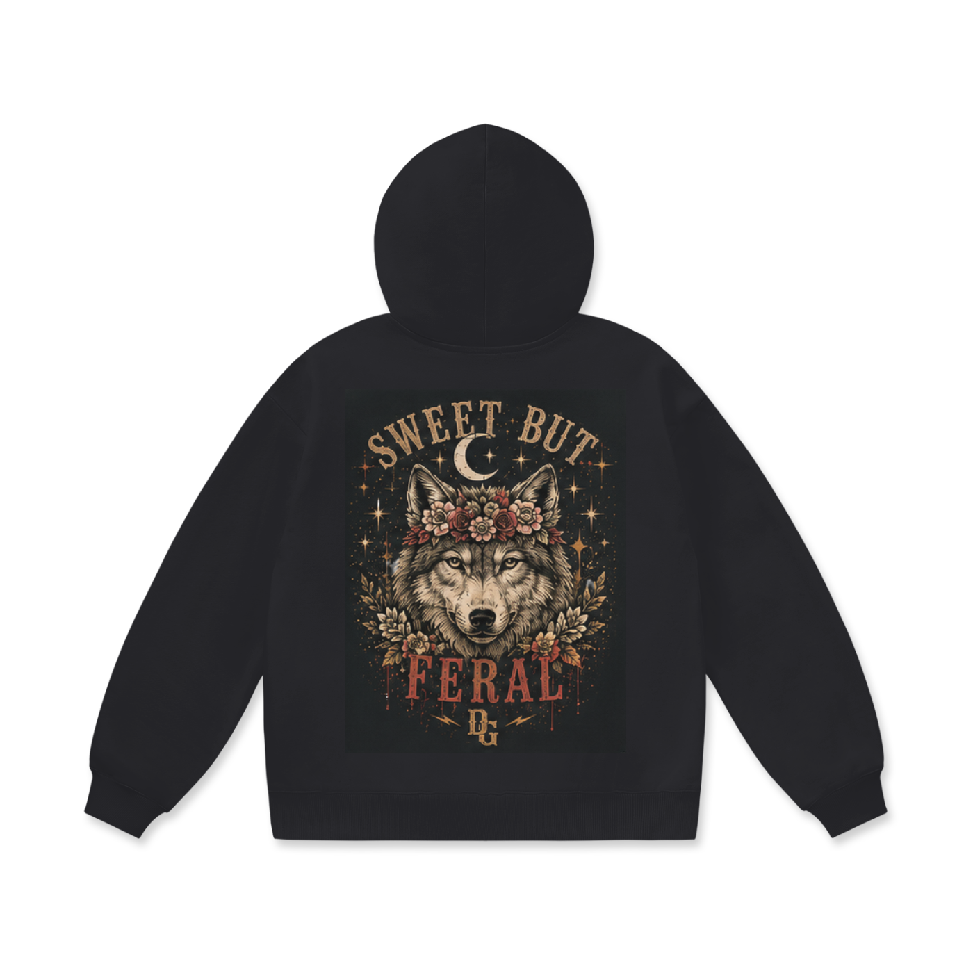 Sweet but Feral Hoodie - Oversized Fleece for Cozy Comfort and Wild Style - Divine Grit