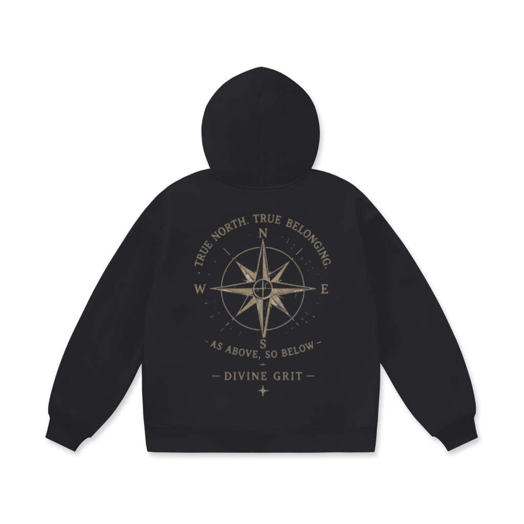 True North Fleece Hoodie - Oversized Cozy Comfort for All Seasons - Divine Grit