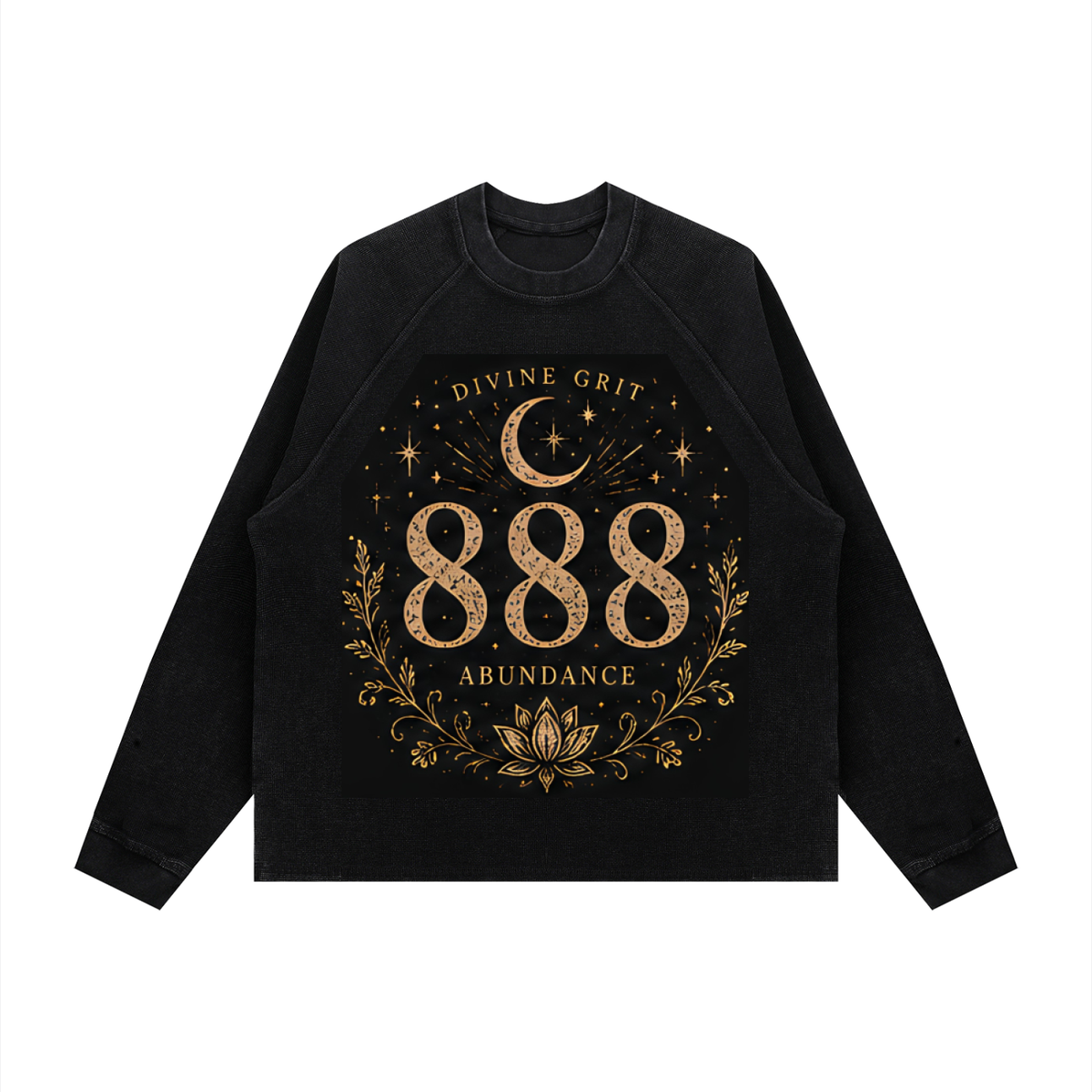 Angel Number Graphic Long Sleeve | 111–999 | Black