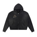 Divine Grit Daisy Sun Fade Fleece Zip Hoodie - Divine Grit