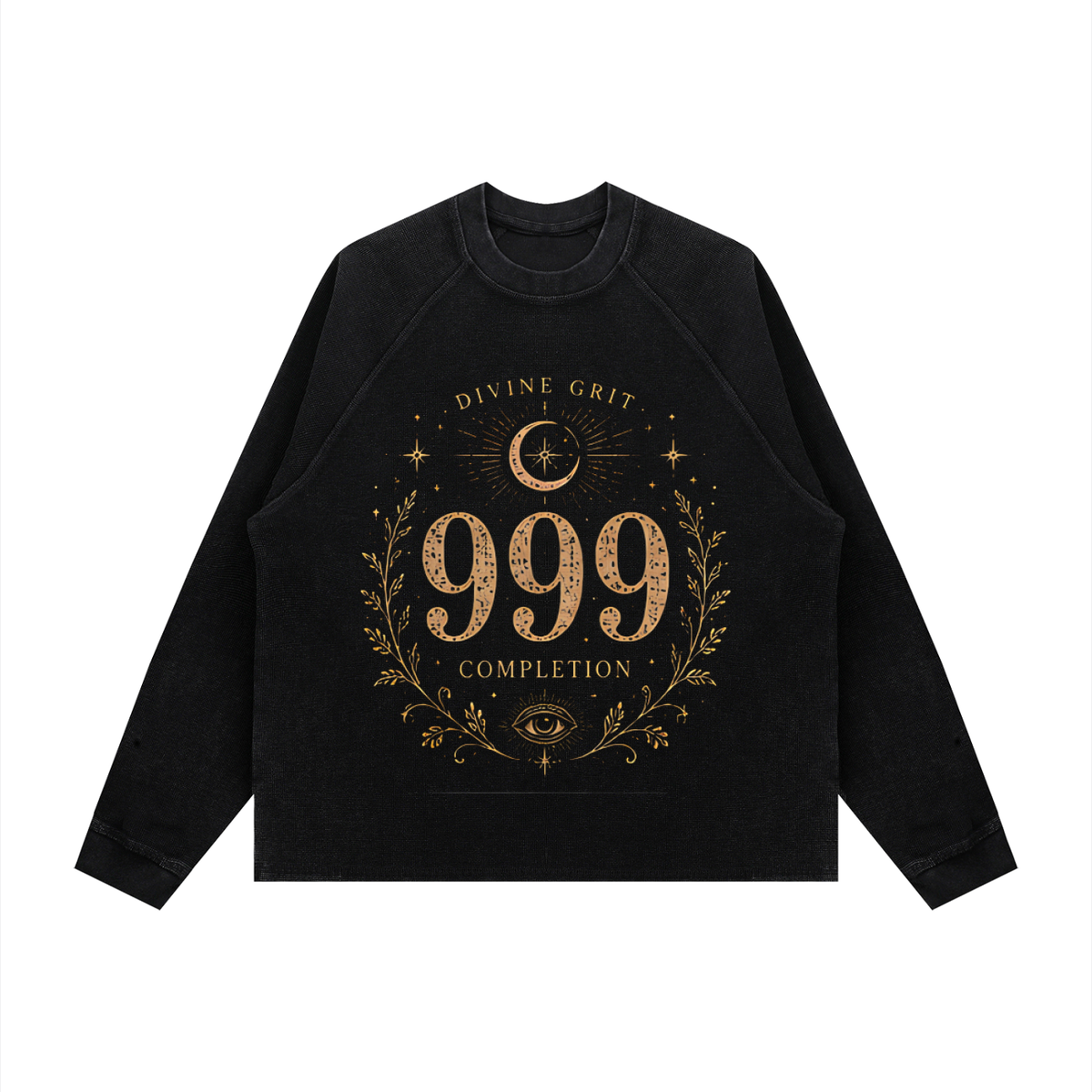 Angel Number Graphic Long Sleeve | 111–999 | Black