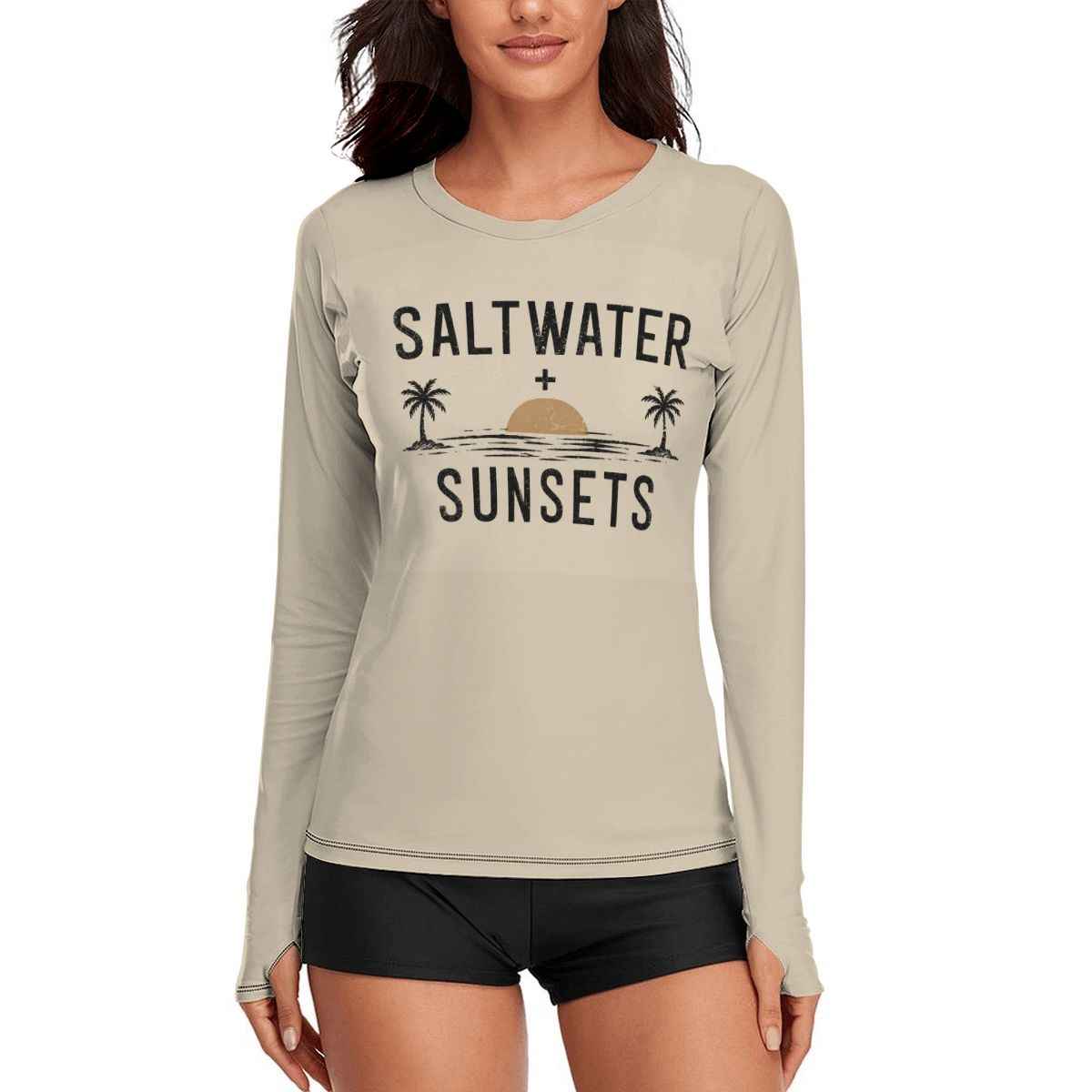 Women's LongSleeve Sun Shirt Saltwater and Sunsets
