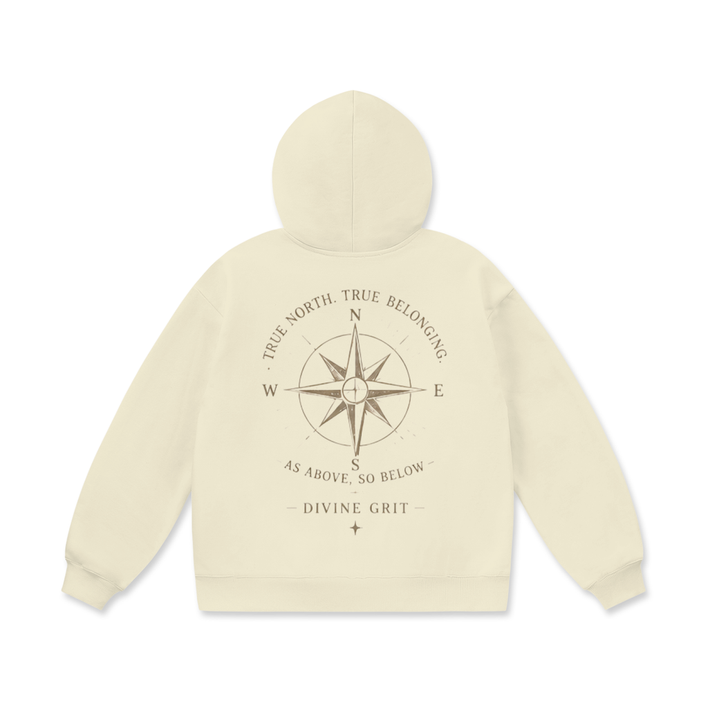 True North Fleece Hoodie - Oversized Cozy Comfort for All Seasons - Divine Grit