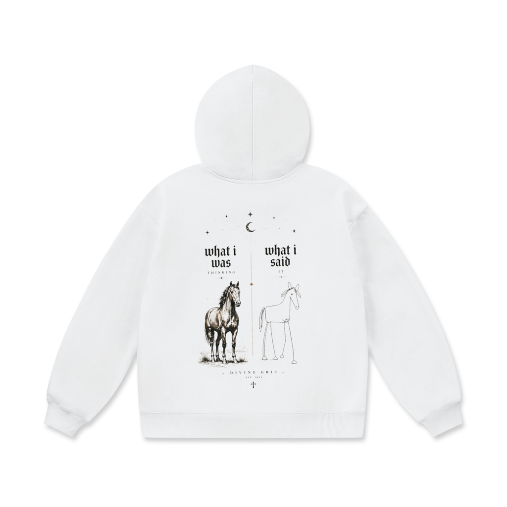 Communication Oversized Fleece Hoodie for Ultimate Comfort