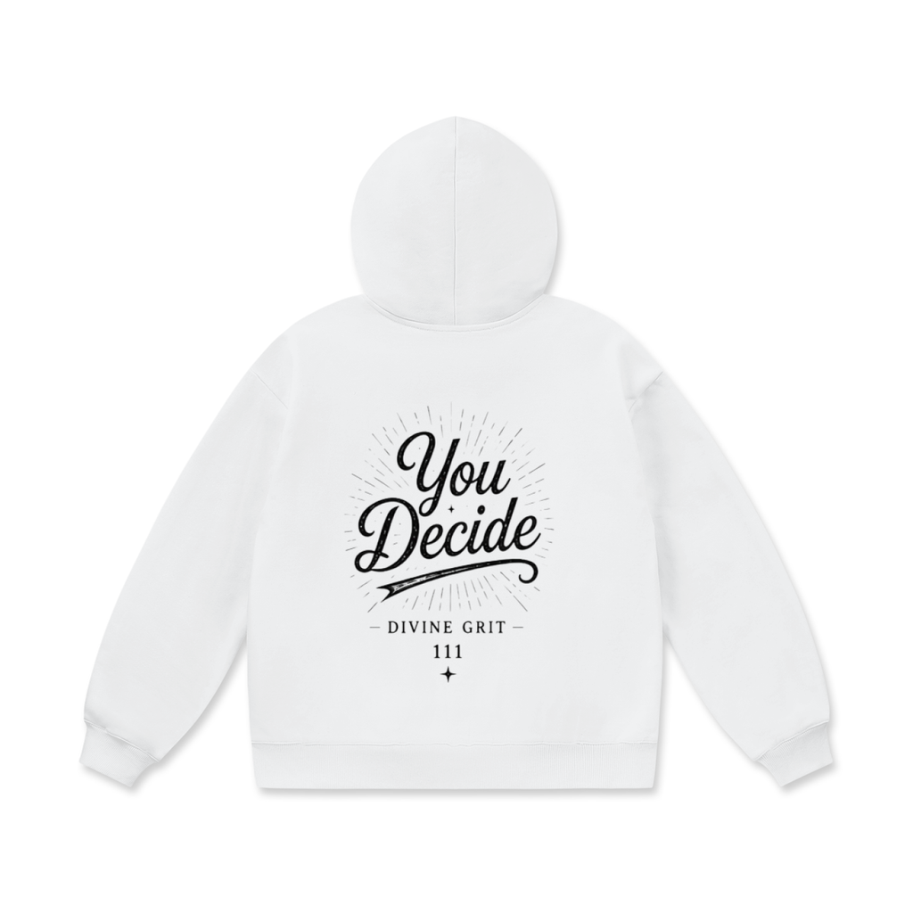 You Decide Oversized Fleece Hoodie for Ultimate Comfort - Divine Grit