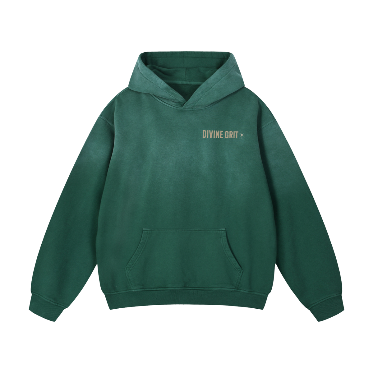 Eye As We Are Back Graphic Hoodie | Green 400 GSM Cotton