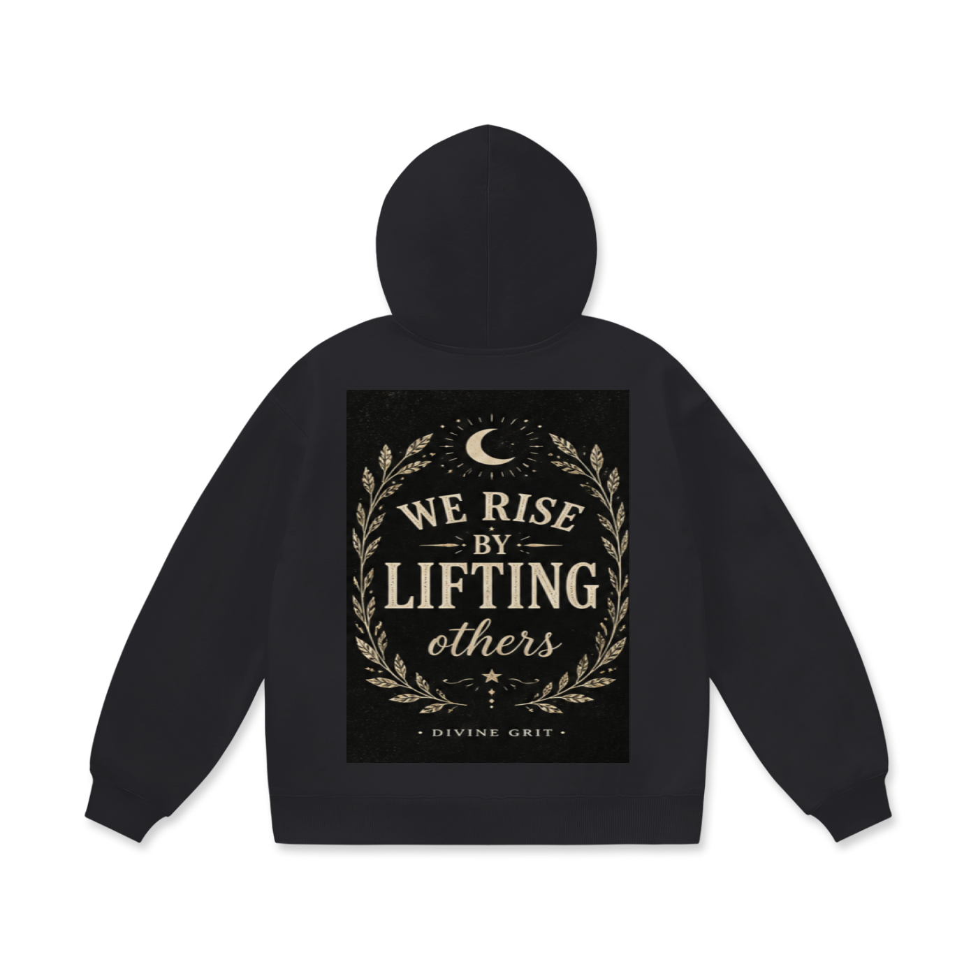 We Rise By Lifting Others Hoodie - Oversized Fleece Comfort
