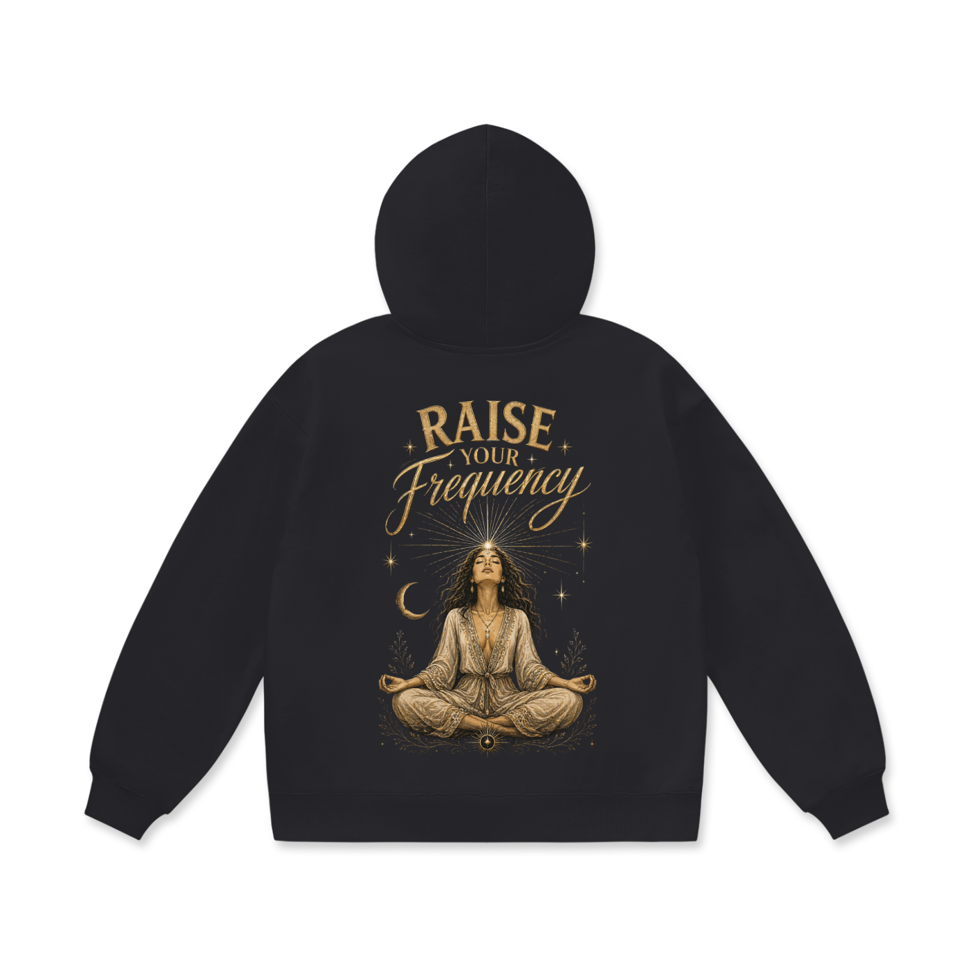 Raise Your Frequency Hoodie - Oversized Fleece Comfort for Ultimate Relaxation