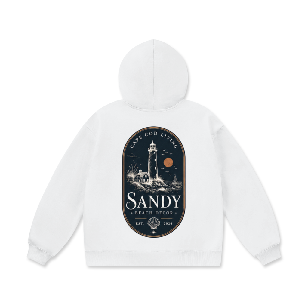 Sandy Beach Oversized Fleece Hoodie for Ultimate Comfort