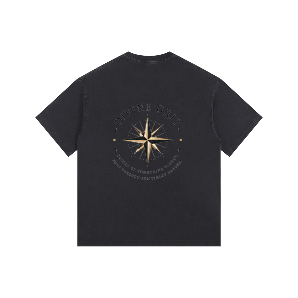 Angel Number Oversized T-Shirt - Vintage Washed Style - Divine Grit