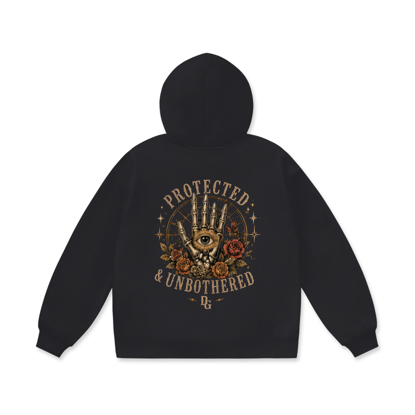 Protected and Unbothered Hoodie for Ultimate Comfort and Style - Divine Grit
