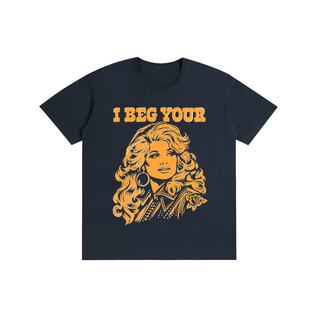 I Beg Your Graphic Tee | Retro Portrait Cotton T-Shirt