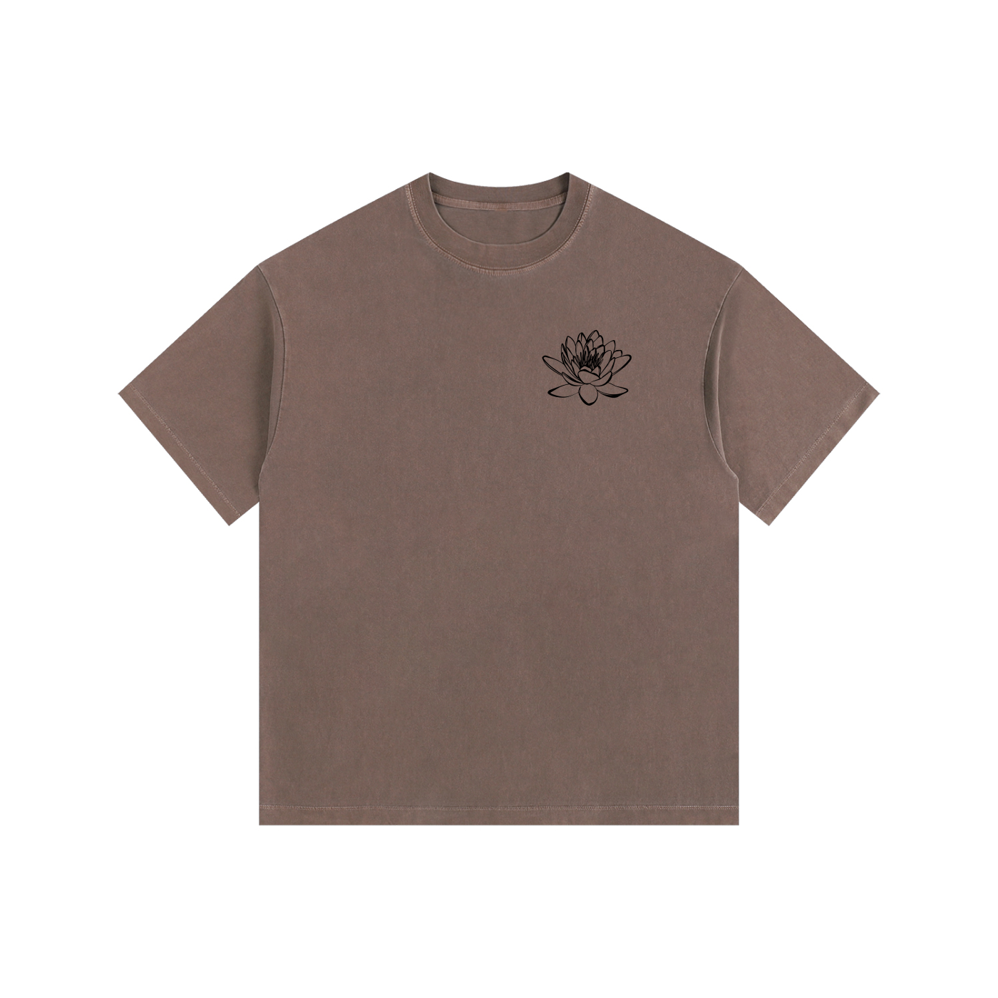 no mud no lotus Vintage Washed Oversized Cotton T-Shirt - Divine Grit