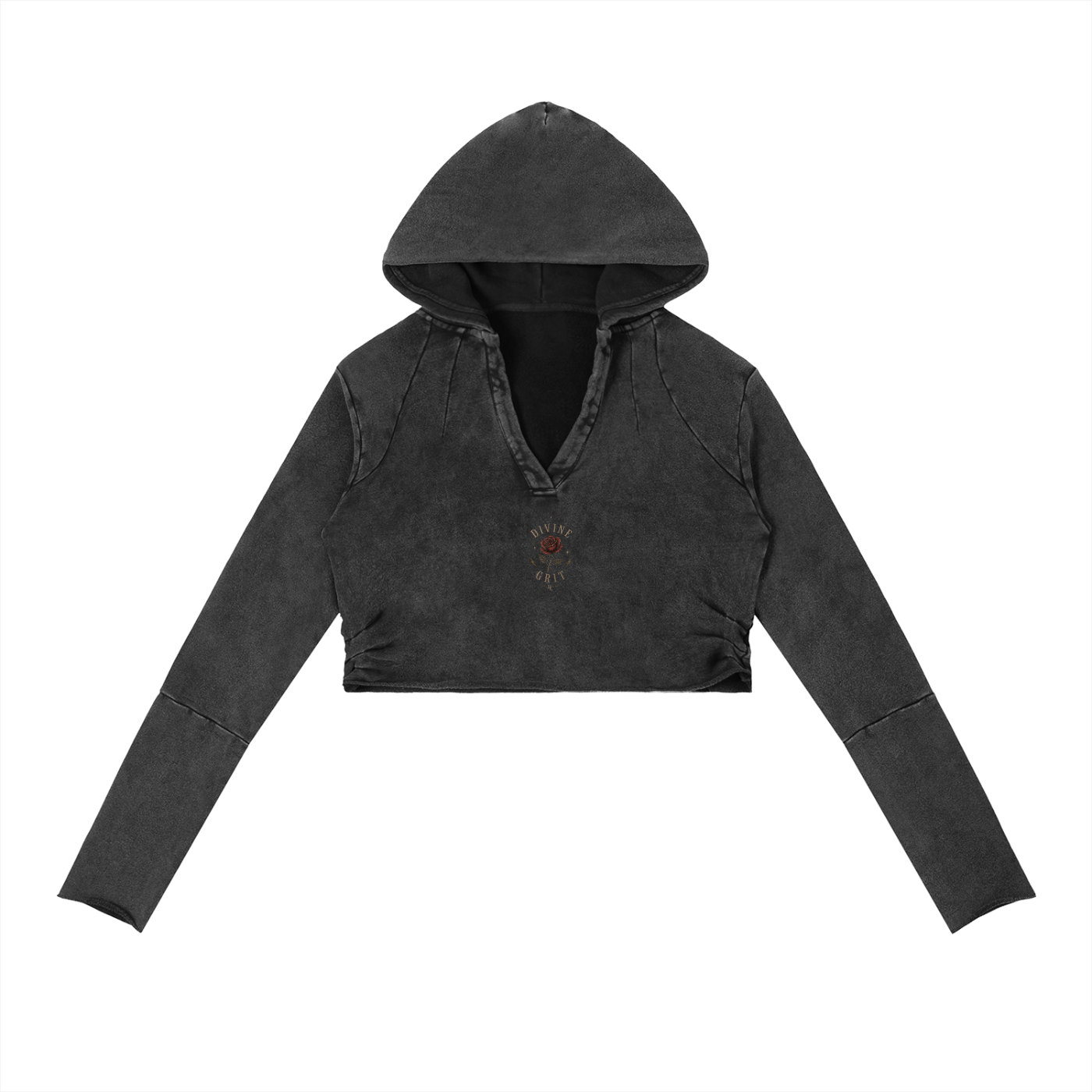 Mother of Mayhem Hoodie - Womens Vintage Washed Raw Edge Style