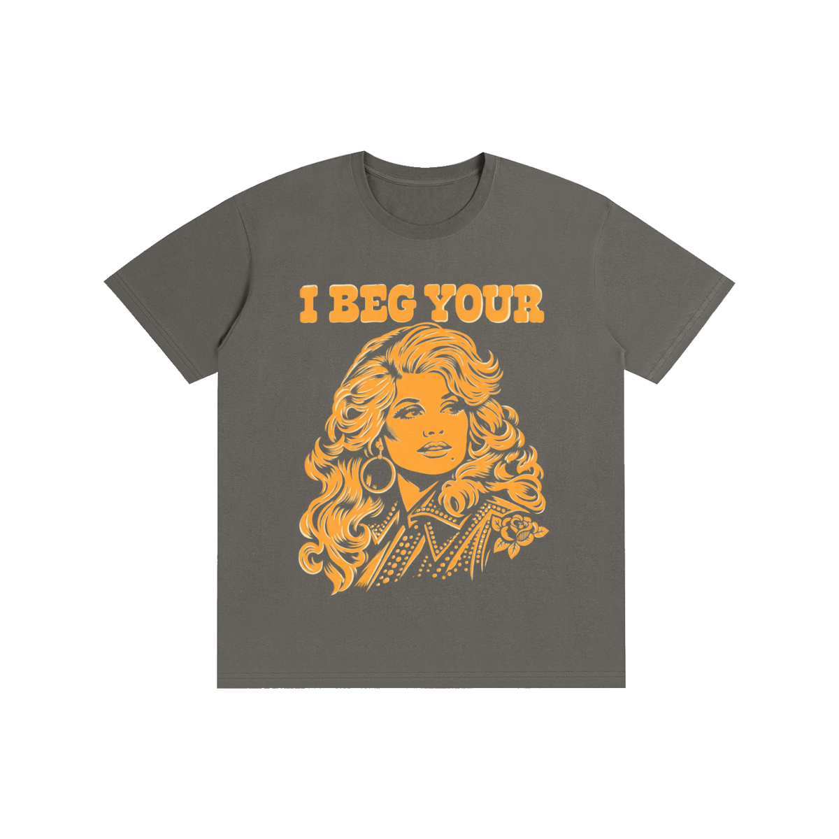 I Beg Your Graphic Tee | Retro Portrait Cotton T-Shirt