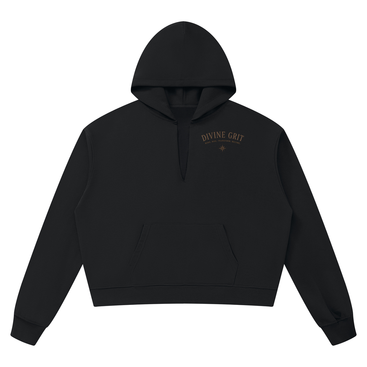 Unisex Boxy Raw Edge Hoodie