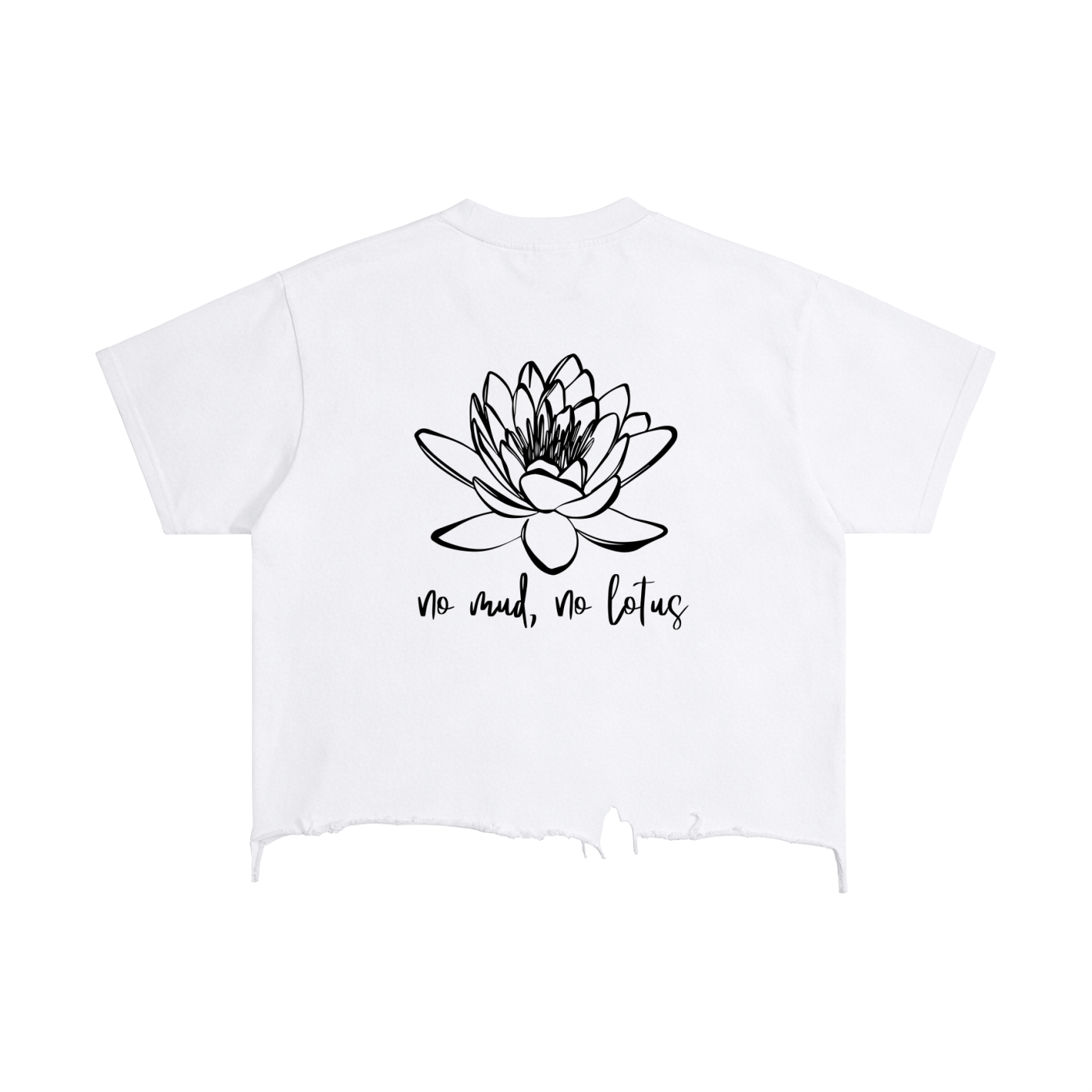 Vintage Wash Boxy Distressed Hem T-Shirt - Divine Grit