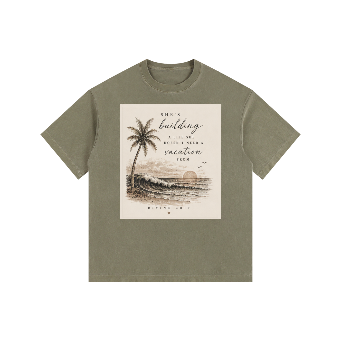 A Life She Loves Vintage Oversized Cotton T-Shirt for Comfortable Style