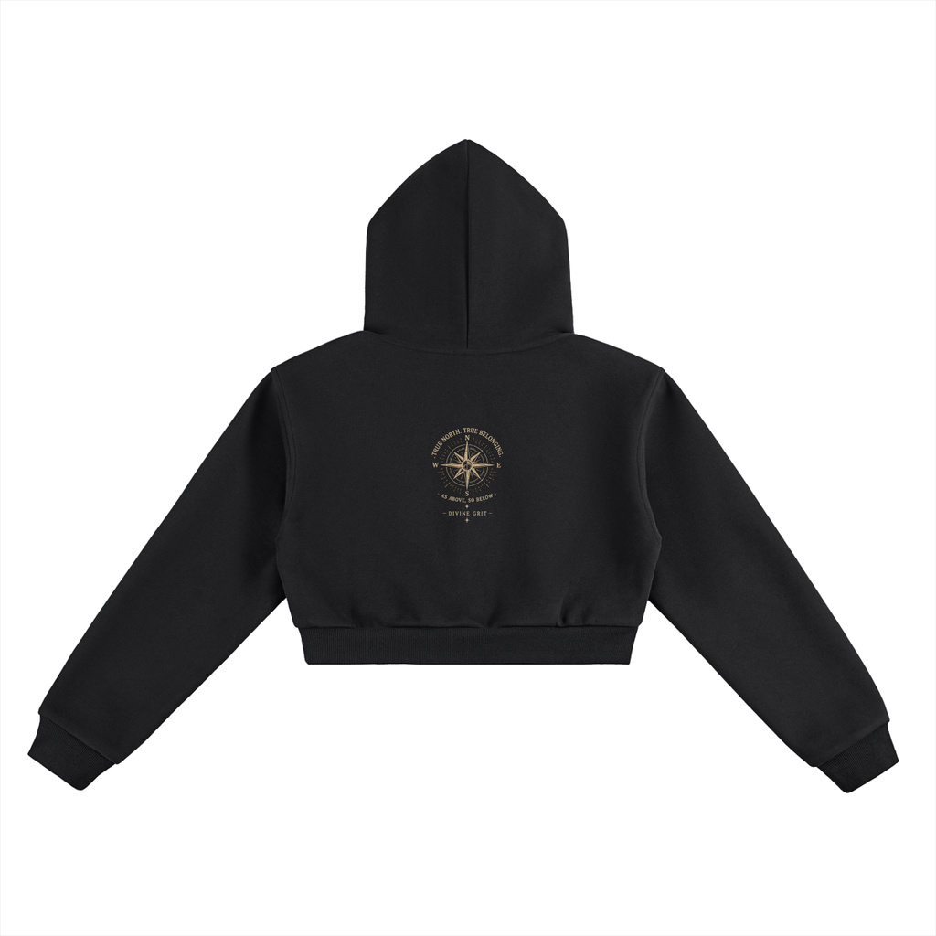 Wild Heart Cropped Hoodie - Divine Grit