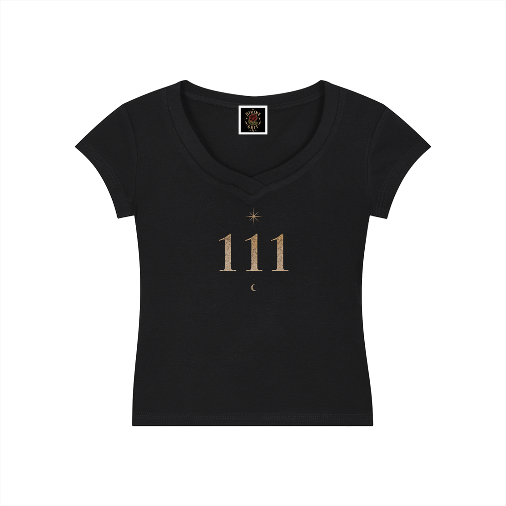 Essential V-Neck Bodycon T-Shirt - Divine Grit