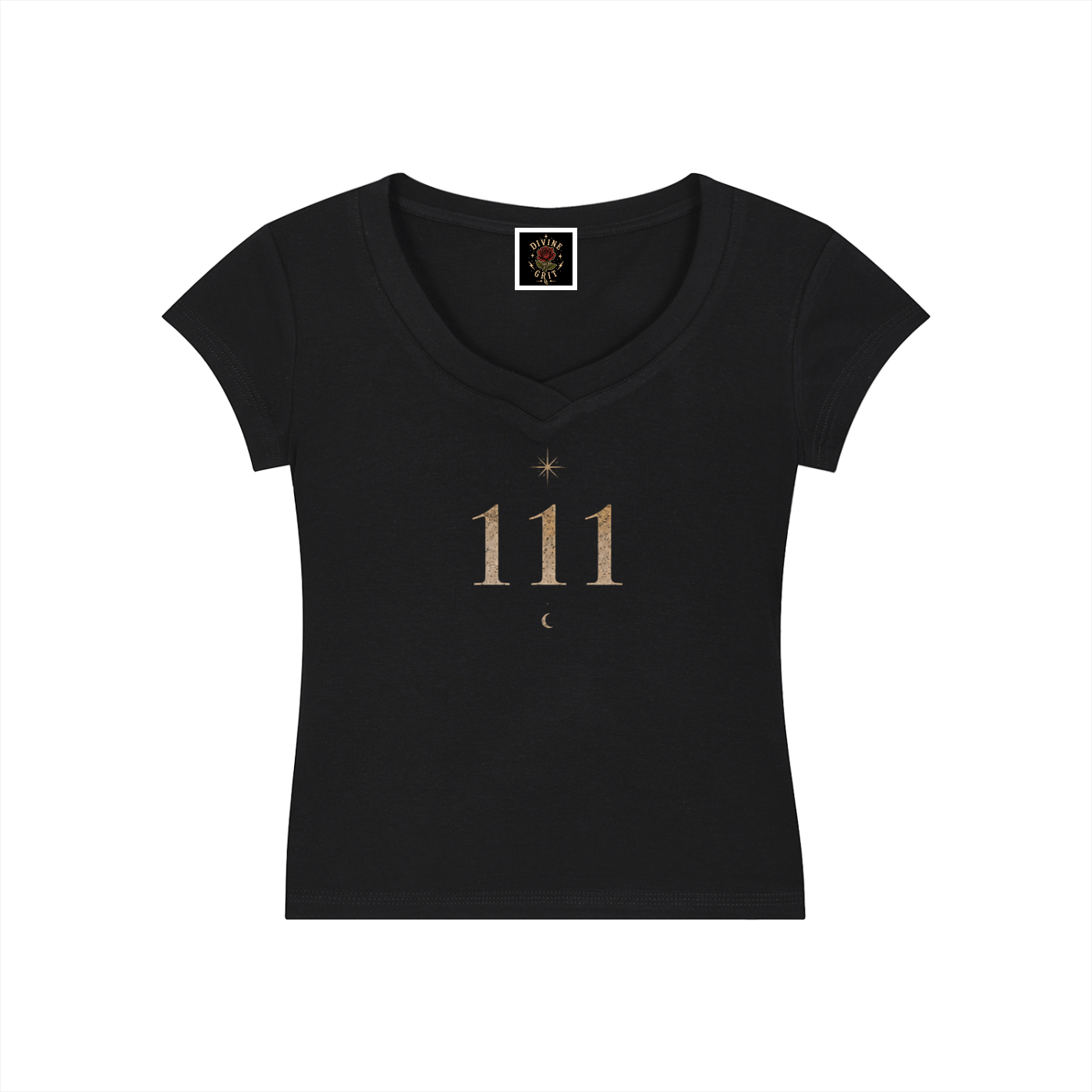 Essential V-Neck Bodycon T-Shirt - Divine Grit